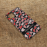 Stylish Red Hearts Valentine's Day Personalised