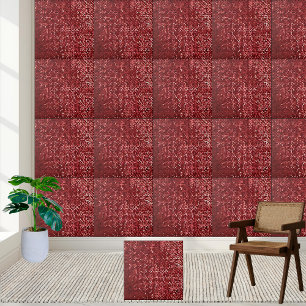 Stylish Red Pink White Black Floor Wall Mural Tile