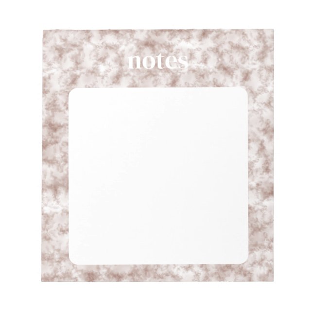 Stylish Red Watercolor Pattern Notepad (Front)