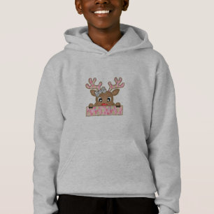 Stylish Reindeer with Pink and Gold Vibes