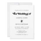 Stylish retro black & white wedding