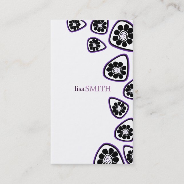 Stylish Retro Business Cards (Front)