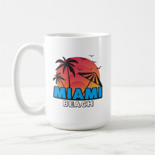 Stylish Retro Miami Beach Travel  Coffee Mug