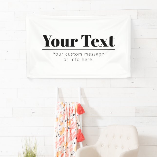 Stylish Retro-modern Text | Black & White Banner (Insitu)