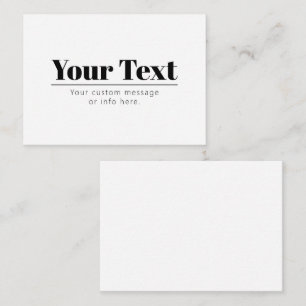 Stylish Retro-modern Text   Black & White Card