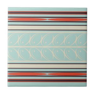 Stylish Retro Pattern Ceramic Tile
