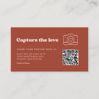Stylish retro Terracotta Capture the love