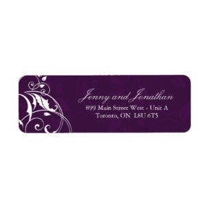 Stylish Return Address Labels RSVP