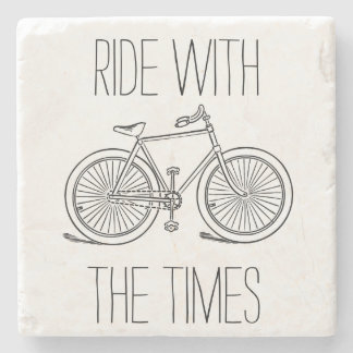 Stylish Ride With The Times Bicycle Stone Coaster
