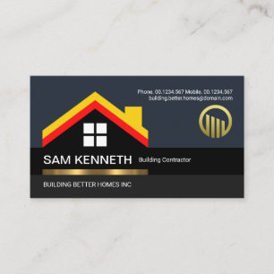 Stylish Rooftop Window Building Handyman Business Card