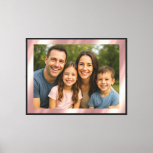 Stylish Rose Gold Background For Your Photo Luxury Canvas Print
