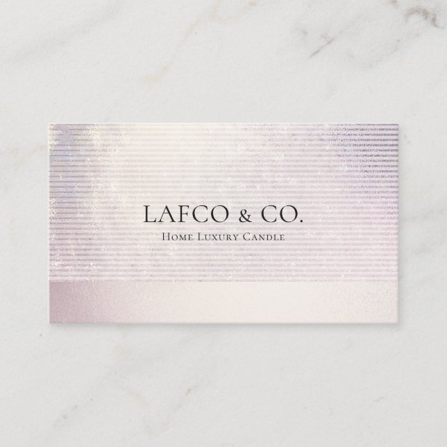 Stylish Rose Gold Foil  Business Card (Front)