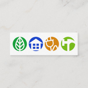 Stylish Round General Construction Placard Signage Mini Business Card