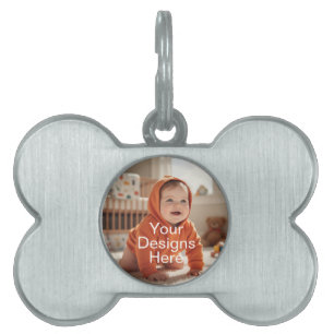 Stylish Round Pet Tag