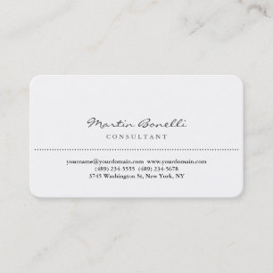 Stylish Rounded Corner Consultant Business Card