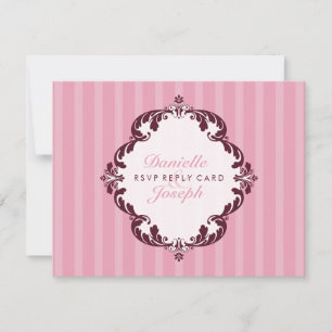 STYLISH RSVP REPLY CARD :: flourish deluxe 2