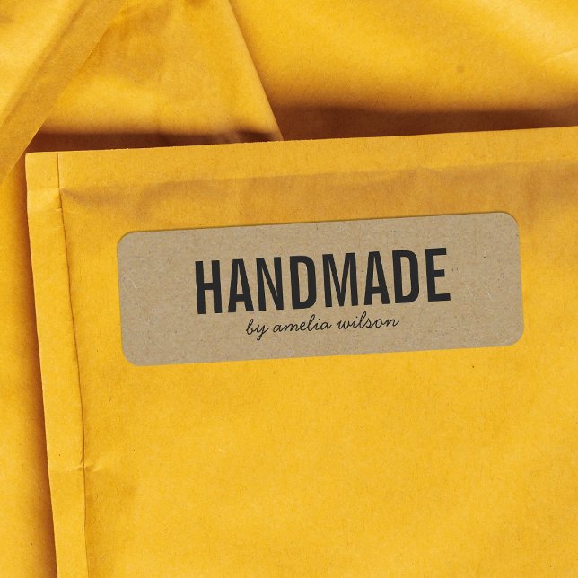 Stylish Rustic Bold Handmade Faux Kraft (Creator Uploaded)