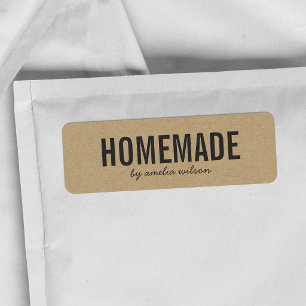 Stylish Rustic Bold Homemade Faux Kraft