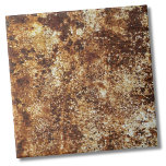 Stylish Rustic Texture Tile<br><div class="desc">Stylish Rustic Vintage Industrial Rust Texture Ceramic Tile. A unique close up photo that looks like gold glitter at first glance, but is actually rusting paint! Kinda a cool way to get an industrial look. Please note this is a digital texture and has no actual texture on the tile. Whether...</div>
