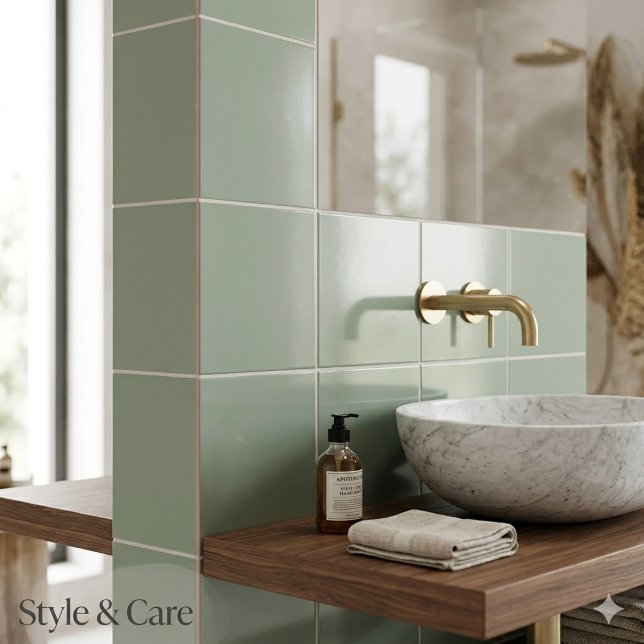 Stylish Sage Green Ceramic Tile for Modern Interio (Stylish Sage Green Ceramic Tile for Modern Interior)