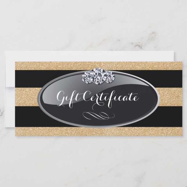 STYLISH SALON AND SPA GIFT CERTIFICATE (Front)