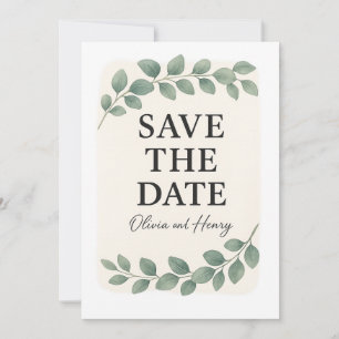 Stylish Save the Date Wedding Card – 5x7 Inch