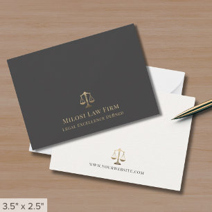 Stylish Scales of Justice Card