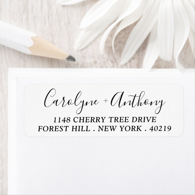 Stylish Script Custom Name & Address (Insitu)