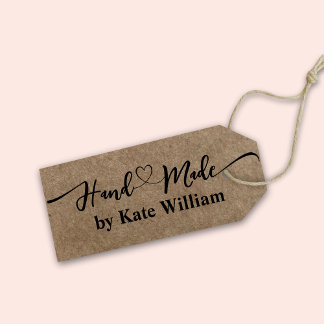 Stylish Script handmade self-inking stamp