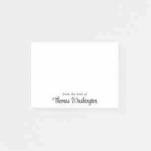 Stylish Script Monogram Post-it Notes