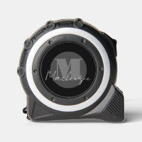 Stylish Script Monogram Tape Measure