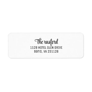 Stylish Script Return Address Self-inking Stamp