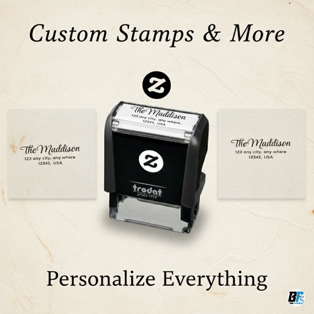 Stylish Script Return Address Self-inking Stamp (Creator Uploaded)