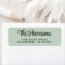 Stylish Script Sage Green Return Address