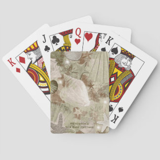 Stylish Sea Shell Custom Playing Cards