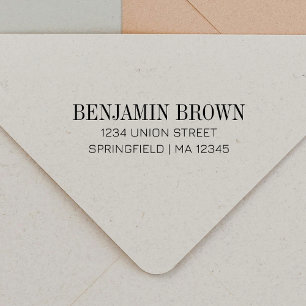 Stylish Serif Return Address Personalised Self-inking Stamp