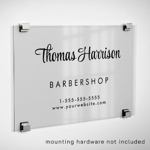 Stylish Signature Script Business  Acrylic Sign