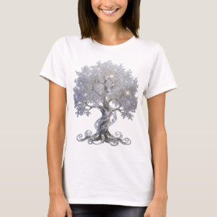 Stylish Silver ABSTRACT ART Design T-Shirt