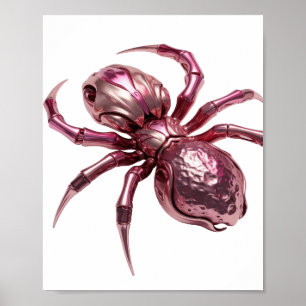 Stylish Silver ABSTRACT ART Graphic Design Poster