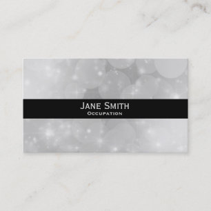 Stylish silver and black modern trendy business card