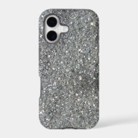 Stylish Silver Glitter Glitz Photo