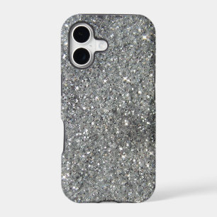 Stylish Silver Glitter Glitz Photo