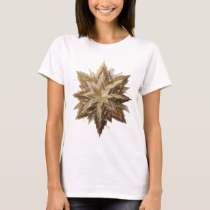 Stylish Silver GOLDEN STAR Modern Design T-Shirt