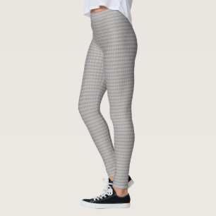 Stylish Silver Grey Metallic Like Oval Pattern Leggings