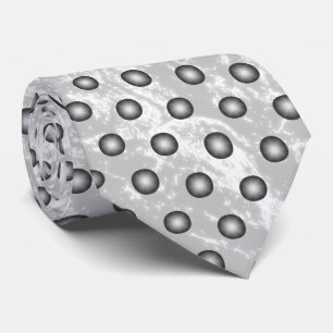 Stylish Silver Polka Dot. Background customisable Tie