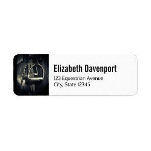 Stylish Silver Stirrups on English Riding Saddle