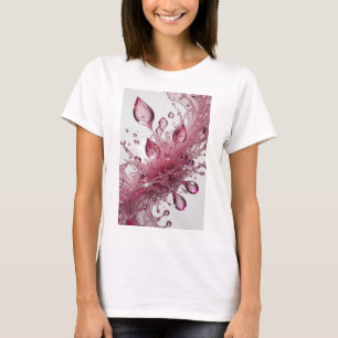 Stylish Silver WATER SPLASHES Custom Tee