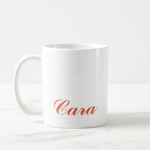 STYLISH SIMPLE CUSTOMIZED NAME BRIDESMAID MODERN COFFEE MUG
