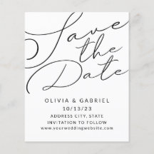 Stylish simple Minimalist Elegant calligraphy