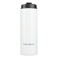 Stylish Simple Plain Black & White Minimalist